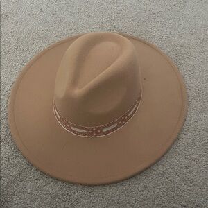 Impressions Tan Wide-Brim Hat